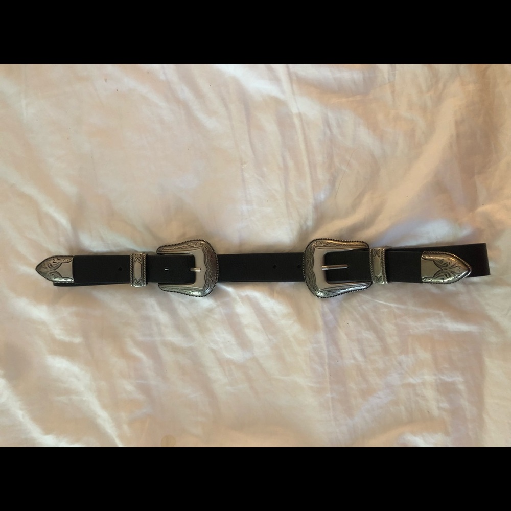TopShop Double Buckle Western Belt M/L